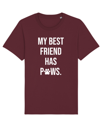 My Friend has Paws Burgundy