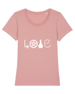 Bike Love Tricou mânecă scurtă guler larg fitted Damă Expresser