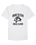 Born to Fish Tricou mânecă scurtă guler larg Bărbat Skater