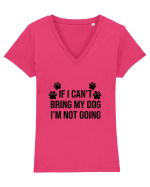Cant Bring Dog Tricou mânecă scurtă guler V Damă Evoker