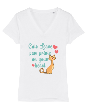 Paw Prints on Your Heart White