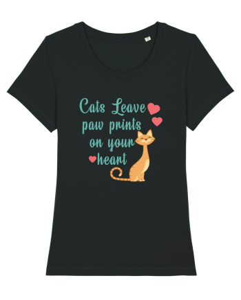 Paw Prints on Your Heart Black