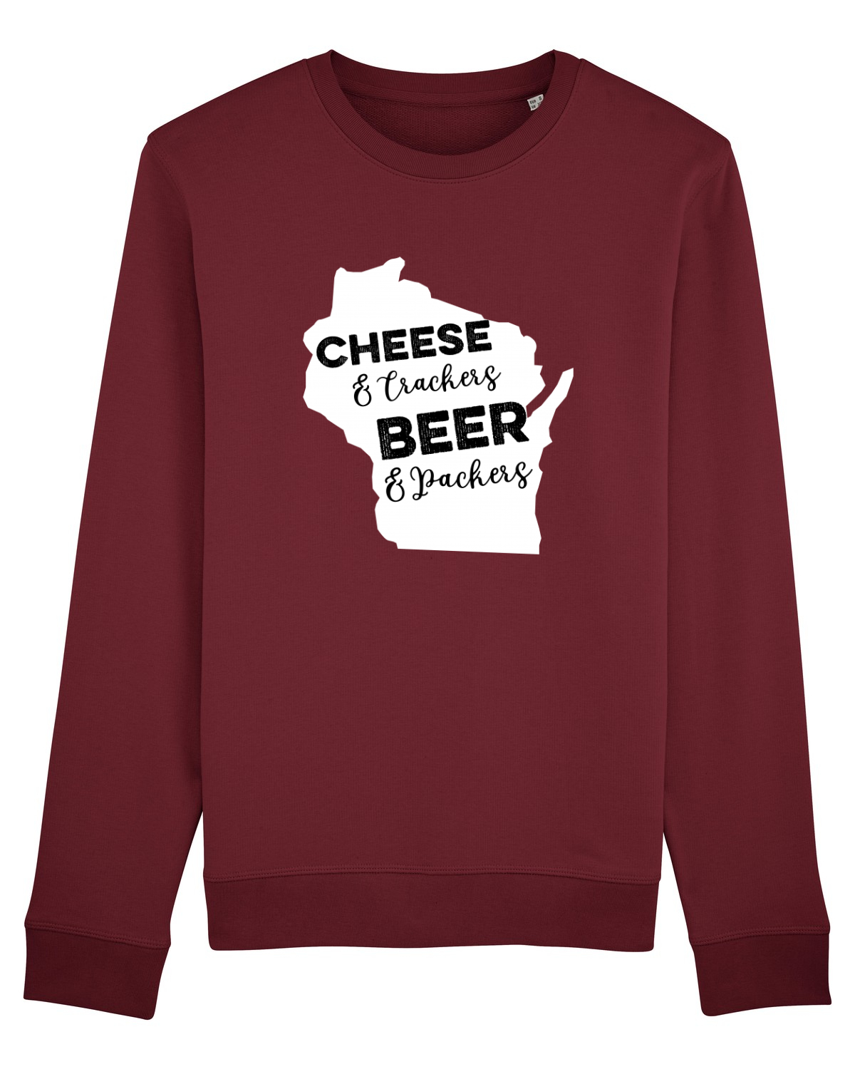 Bluză mânecă lungă Unisex Rise Burgundy
