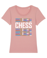 Chess Tricou mânecă scurtă guler larg fitted Damă Expresser