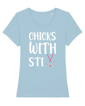 Chicks With Stix Sky Blue