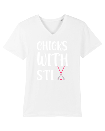 Chicks With Stix White