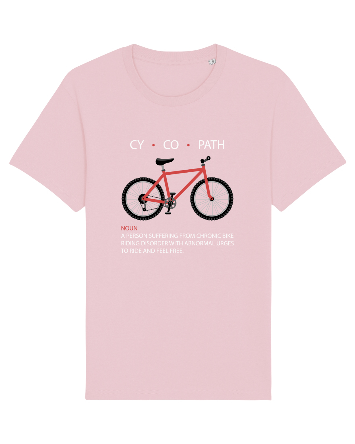 Tricou mânecă scurtă Unisex Rocker Cotton Pink