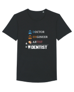 Dentist Tricou mânecă scurtă guler larg Bărbat Skater