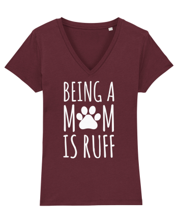 Dog Mom Burgundy