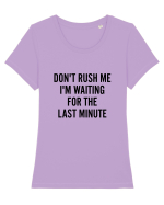 Dont Rush Me Tricou mânecă scurtă guler larg fitted Damă Expresser