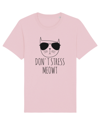 Dont Stress Cat Cotton Pink