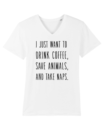 Drink Coffee Save Animals White