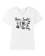 A fost câinele Tricou mânecă scurtă guler V Bărbat Presenter