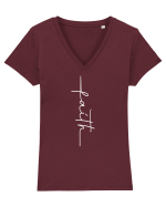 Faith Tricou mânecă scurtă guler V Damă Evoker