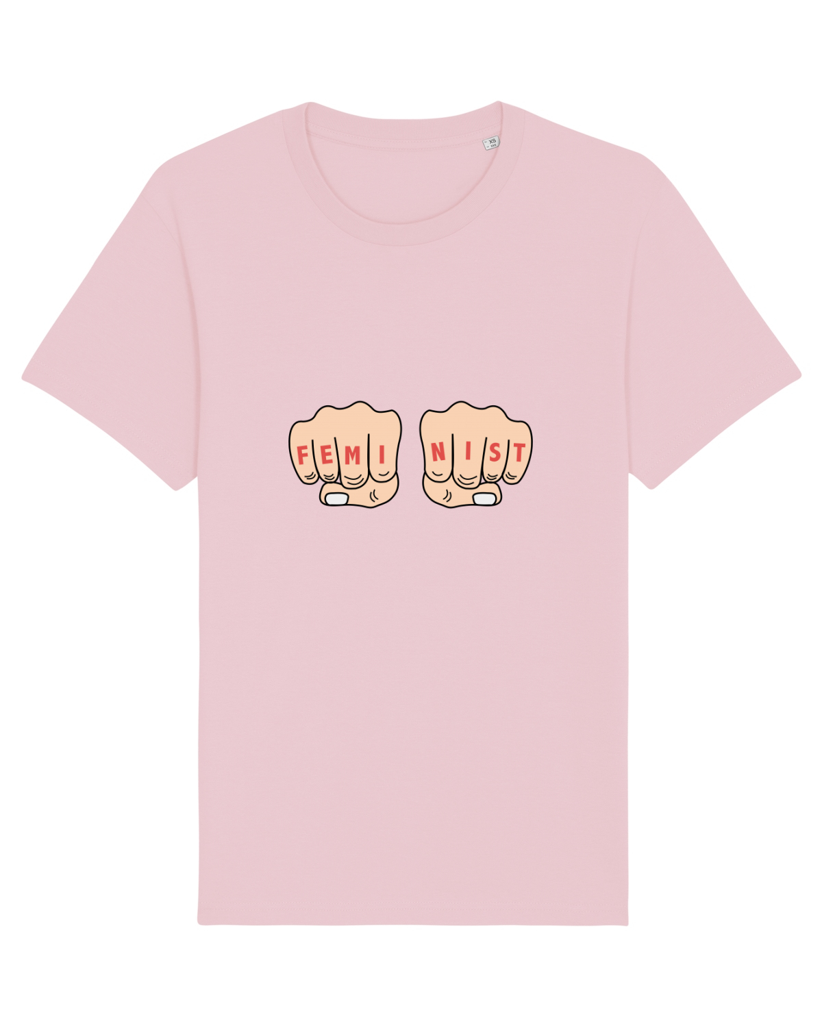 Tricou mânecă scurtă Unisex Rocker Cotton Pink