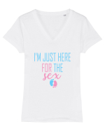Gender Reveal Funny Tricou mânecă scurtă guler V Damă Evoker