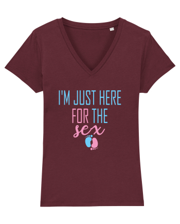 Gender Reveal Funny Burgundy