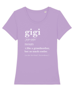 Gigi Tricou mânecă scurtă guler larg fitted Damă Expresser