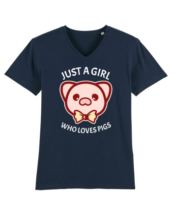 Just a Girl who Loves Pigs French Navy