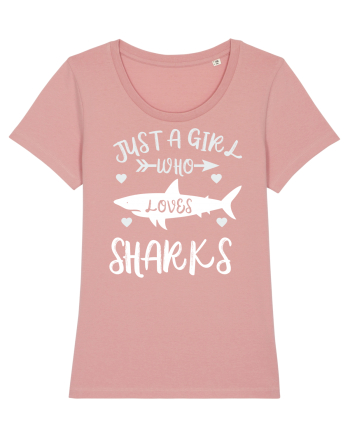 Just a Girl who Loves Sharks Canyon Pink