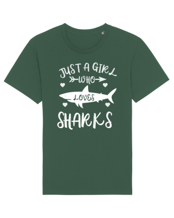 Just a Girl who Loves Sharks Bottle Green