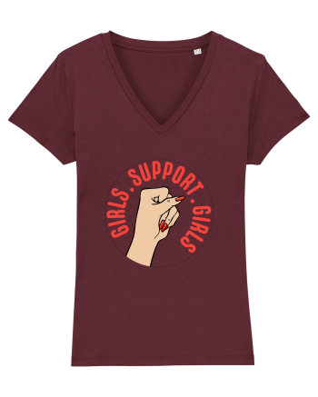 Girls Support Girls Burgundy