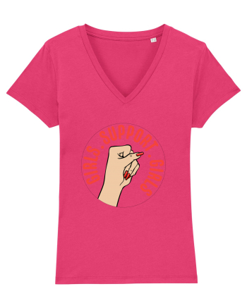 Girls Support Girls Raspberry