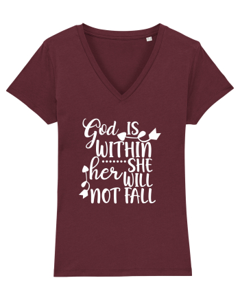 God is Within Burgundy