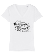 N-am fost eu Tricou mânecă scurtă guler V Damă Evoker