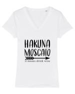 Hakuna Moscato Tricou mânecă scurtă guler V Damă Evoker