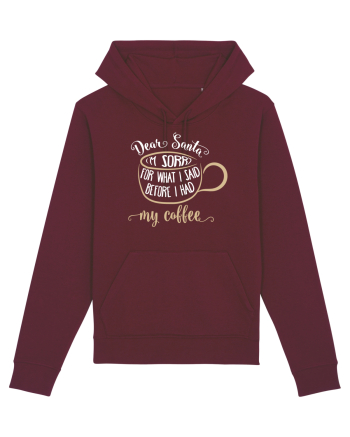 Spun prostii înainte de cafea Burgundy