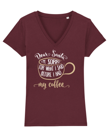 Spun prostii înainte de cafea Burgundy