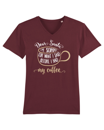 Spun prostii înainte de cafea Burgundy