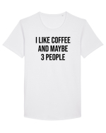 I Like Coffee Tricou mânecă scurtă guler larg Bărbat Skater