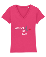 Im Back Tricou mânecă scurtă guler V Damă Evoker