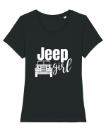 Jeep Girl Tricou mânecă scurtă guler larg fitted Damă Expresser