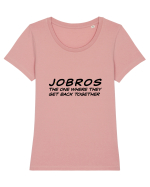 Jobros Tricou mânecă scurtă guler larg fitted Damă Expresser