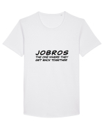 Jobros Tricou mânecă scurtă guler larg Bărbat Skater
