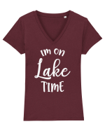 Lake Time Tricou mânecă scurtă guler V Damă Evoker