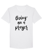 Living on a Prayer Tricou mânecă scurtă guler larg Bărbat Skater