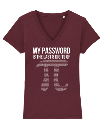 Math Pi Burgundy