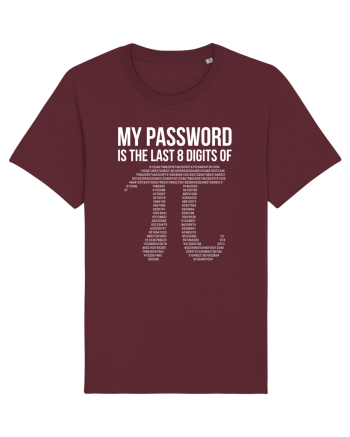 Math Pi Burgundy