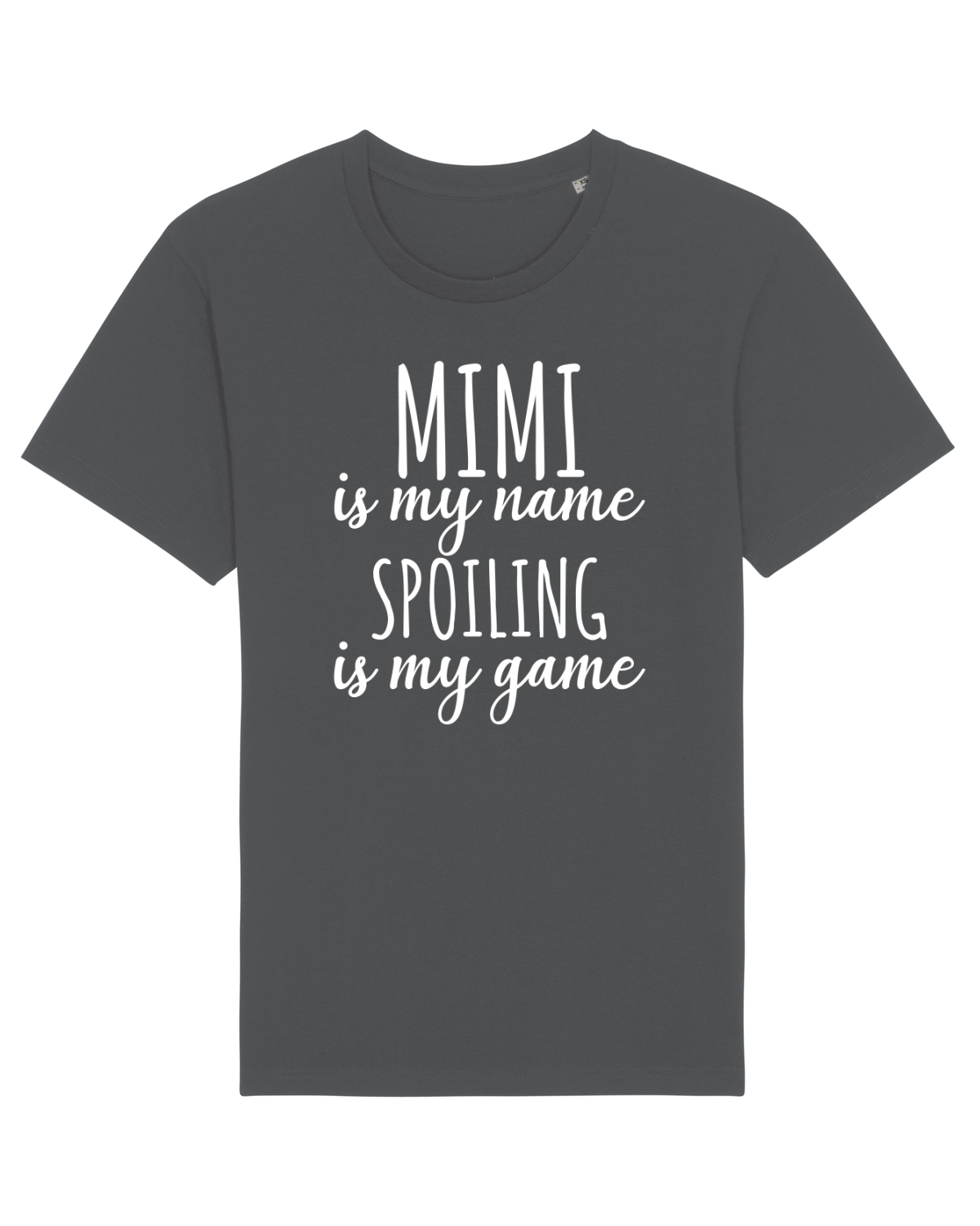 Tricou mânecă scurtă Unisex Rocker Anthracite
