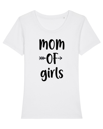 Mom OF gIRLS White