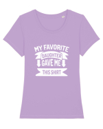My Favorite Daughter Tricou mânecă scurtă guler larg fitted Damă Expresser