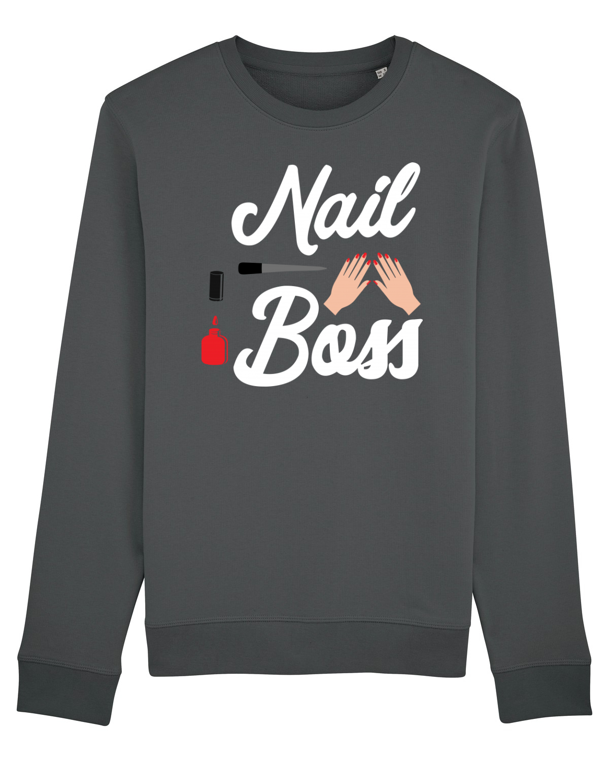 Bluză mânecă lungă Unisex Rise Anthracite