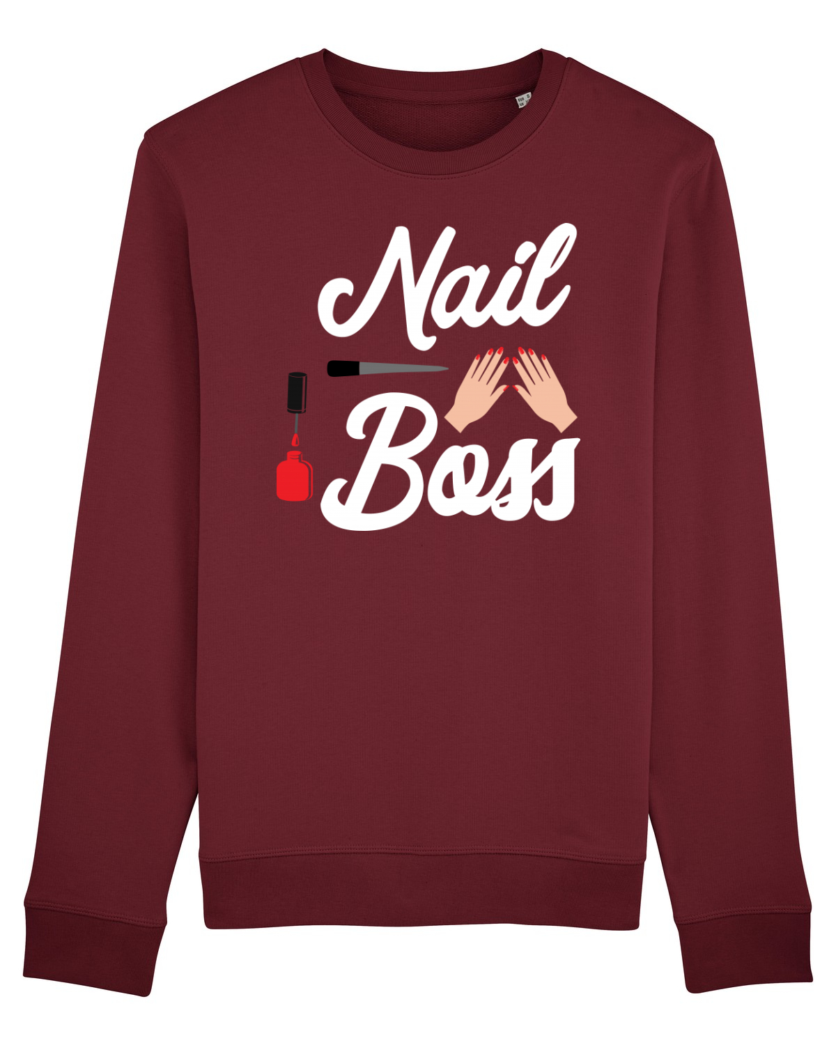 Bluză mânecă lungă Unisex Rise Burgundy