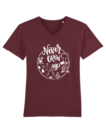 Never Grow Up Burgundy