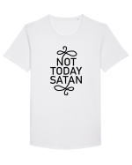 Not Today Satan Tricou mânecă scurtă guler larg Bărbat Skater