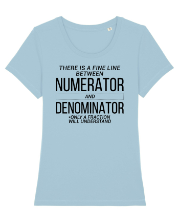 Numerator Denominator Sky Blue